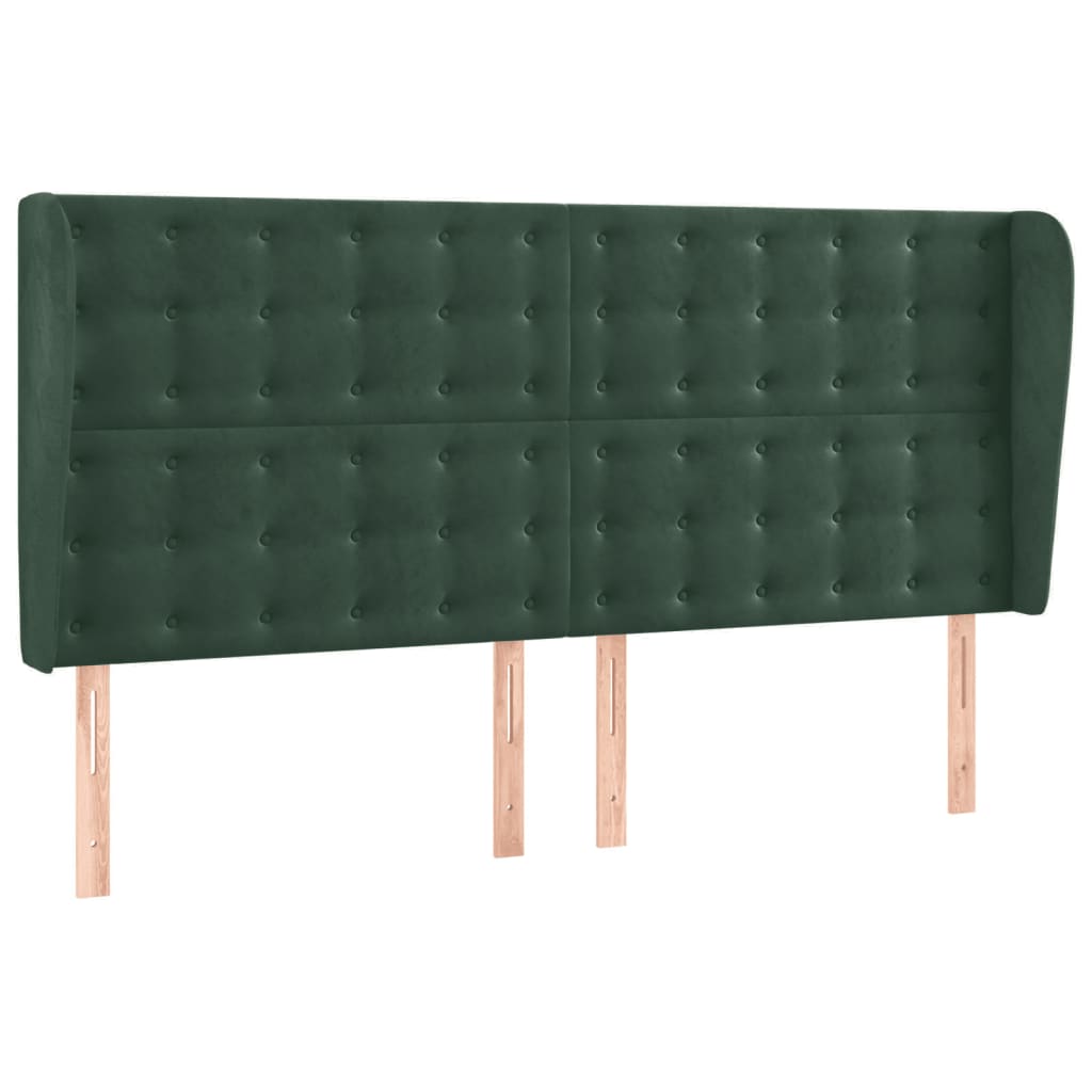 Sommier à lattes de lit matelas et LED Vert foncé 200x200 cm