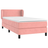 Sommier à lattes de lit avec matelas Rose 90x190 cm Velours