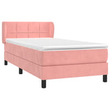 Sommier à lattes de lit avec matelas Rose 90x190 cm Velours