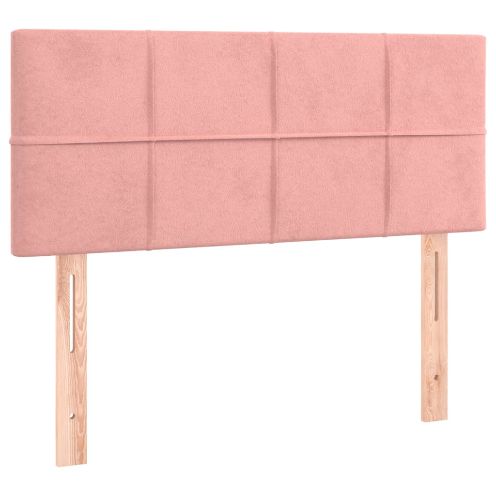 Sommier à lattes de lit avec matelas Rose 90x200 cm Velours