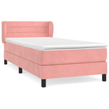 Sommier à lattes de lit avec matelas Rose 90x200 cm Velours