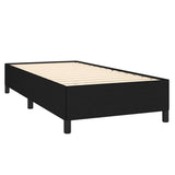 Sommier à lattes de lit avec matelas Noir 90x200 cm Tissu