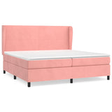 Sommier à lattes de lit avec matelas Rose 200x200 cm Velours