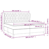 Sommier à lattes de lit avec matelas Rose 200x200 cm Velours