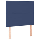 Cadre de lit sans matelas bleu 100x200 cm tissu