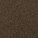 Cadre de lit sans matelas marron foncé 100x200 cm tissu