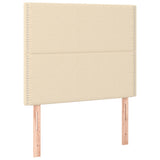 Cadre de lit sans matelas crème 100x200 cm tissu