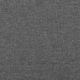 Cadre de lit sans matelas gris foncé 100x200 cm tissu