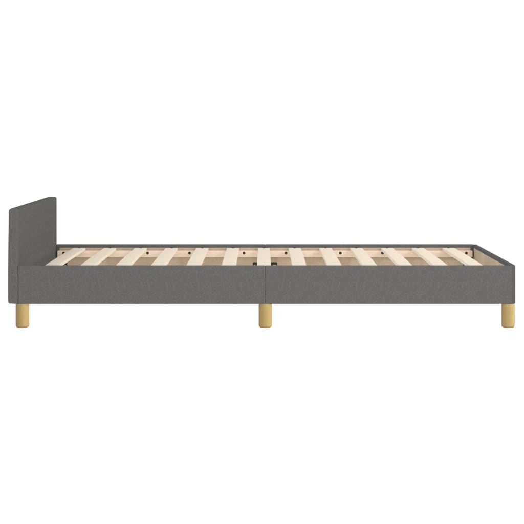 Cadre de lit sans matelas avec tête de lit 90x200cm tissu