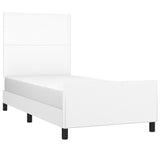 Cadre de lit sans matelas blanc 80x200 cm similicuir