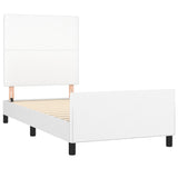 Cadre de lit sans matelas blanc 80x200 cm similicuir