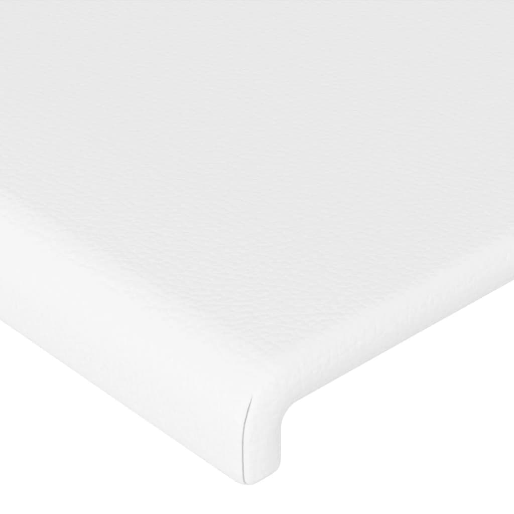 Cadre de lit sans matelas blanc 80x200 cm similicuir