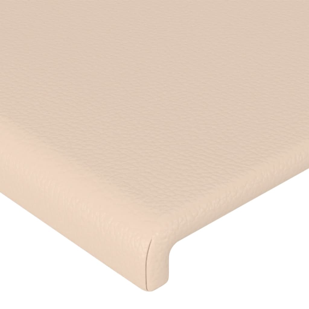 Cadre de lit sans matelas cappuccino 80x200 cm similicuir