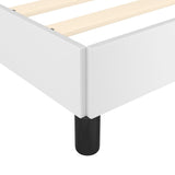 Cadre de lit sans matelas blanc 90x200 cm similicuir