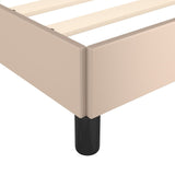 Cadre de lit sans matelas cappuccino 90x200 cm similicuir