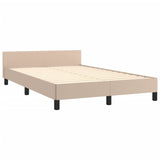 Cadre de lit sans matelas cappuccino 120x200 cm similicuir