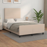 Cadre de lit sans matelas cappuccino 120x200 cm similicuir