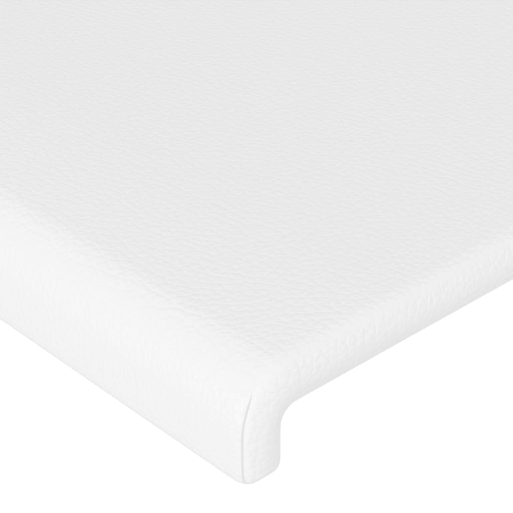 Cadre de lit sans matelas blanc 140x200 cm similicuir