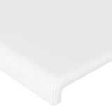 Cadre de lit sans matelas blanc 140x200 cm similicuir