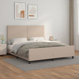 Cadre de lit sans matelas cappuccino 160x200 cm similicuir