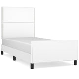 Cadre de lit sans matelas blanc 80x200 cm similicuir