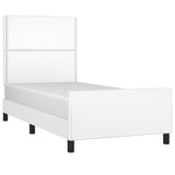 Cadre de lit sans matelas blanc 80x200 cm similicuir