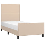 Cadre de lit sans matelas cappuccino 80x200 cm similicuir