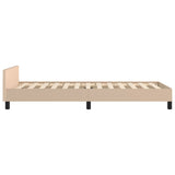 Cadre de lit sans matelas cappuccino 90x190 cm similicuir