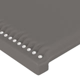 Cadre de lit sans matelas gris 100x200 cm similicuir