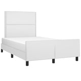 Cadre de lit sans matelas blanc 120x200 cm similicuir