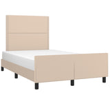 Cadre de lit sans matelas cappuccino 120x200 cm similicuir