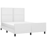 Cadre de lit sans matelas blanc 140x200 cm similicuir