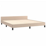 Cadre de lit sans matelas cappuccino 160x200 cm similicuir