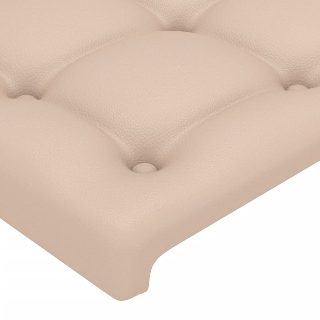 Cadre de lit sans matelas cappuccino 80x200 cm similicuir