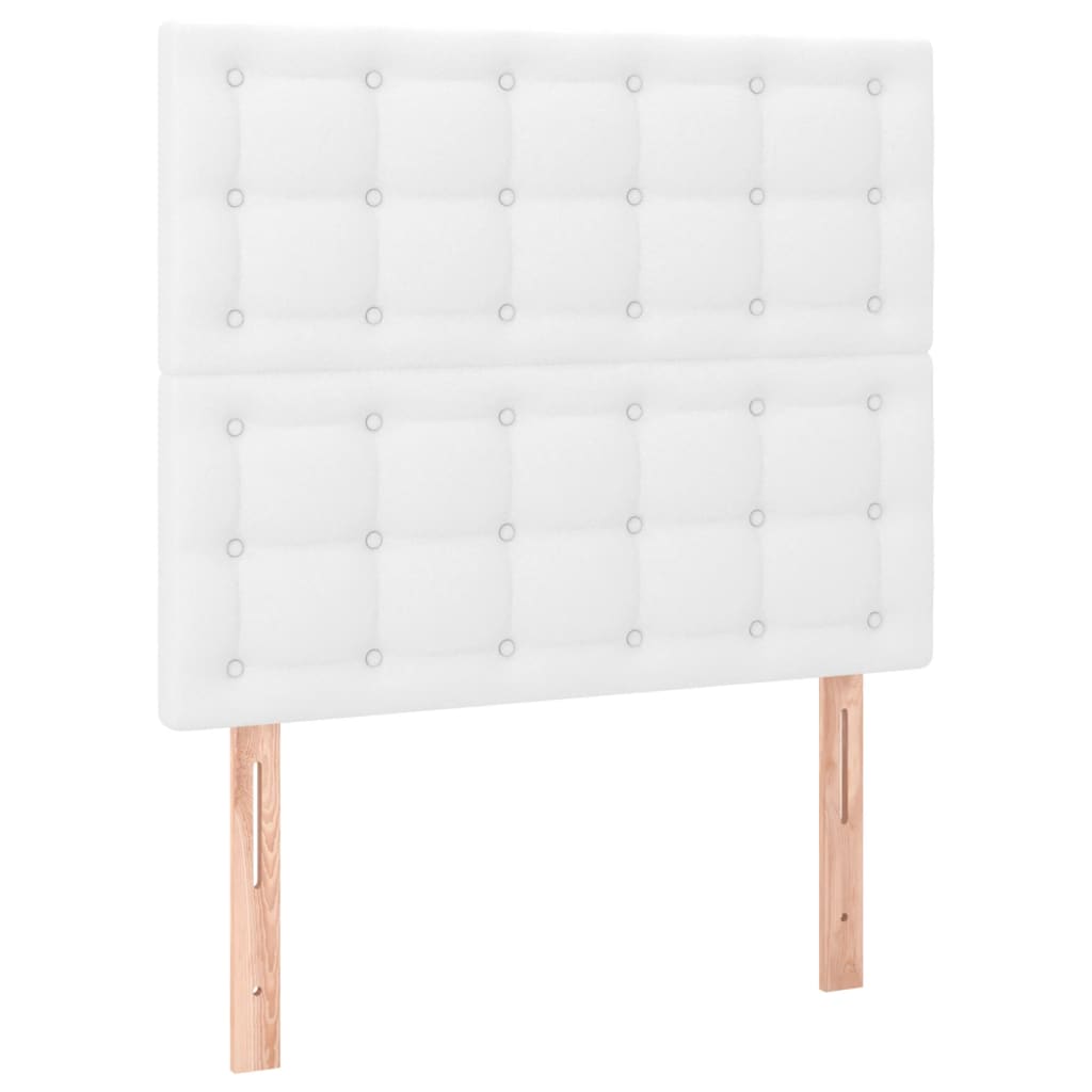 Cadre de lit sans matelas blanc 100x200 cm similicuir