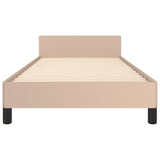 Cadre de lit sans matelas cappuccino 100x200 cm similicuir