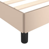 Cadre de lit sans matelas cappuccino 100x200 cm similicuir