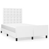 Cadre de lit sans matelas blanc 120x200 cm similicuir