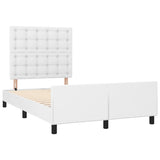 Cadre de lit sans matelas blanc 120x200 cm similicuir