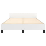 Cadre de lit sans matelas blanc 120x200 cm similicuir