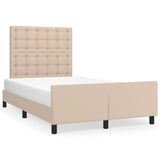 Cadre de lit sans matelas cappuccino 120x200 cm similicuir