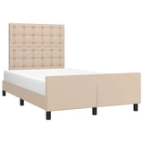 Cadre de lit sans matelas cappuccino 120x200 cm similicuir