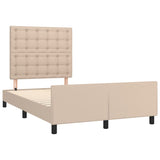 Cadre de lit sans matelas cappuccino 120x200 cm similicuir