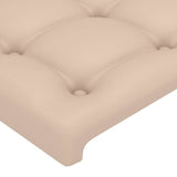 Cadre de lit sans matelas cappuccino 120x200 cm similicuir