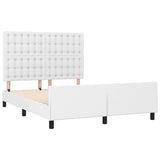 Cadre de lit sans matelas blanc 140x200 cm similicuir