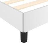 Cadre de lit sans matelas blanc 200x200 cm similicuir