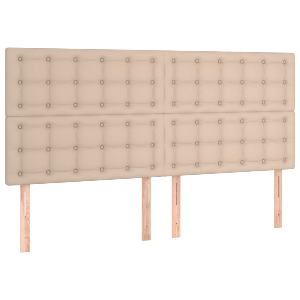 Cadre de lit sans matelas cappuccino 200x200 cm similicuir