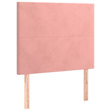 Cadre de lit sans matelas rose 90x200 cm velours