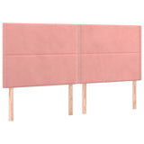 Cadre de lit sans matelas rose 200x200 cm velours