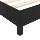 Cadre de lit sans matelas noir 80x200 cm velours